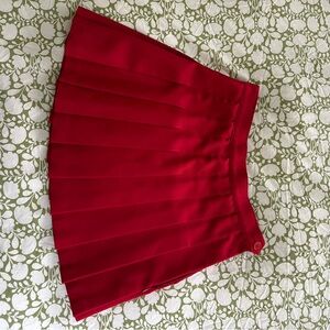 Los Angeles Apparel Red Mini Skater Skirt